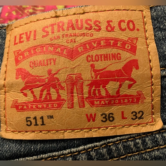 Levi Strauss 511 jeans slim 36x32 - Picture 4 of 5